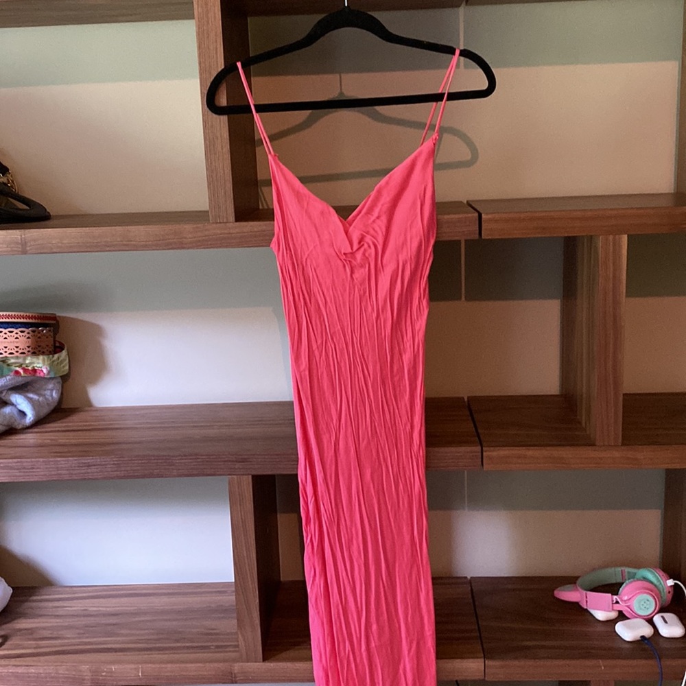 Zara Silky Pink Bodycon Dress